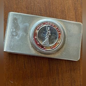 Vintage New York money clip Statue of Liberty vtg N.Y.